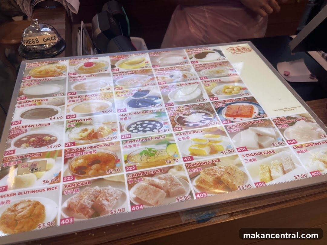 Dessert Menu