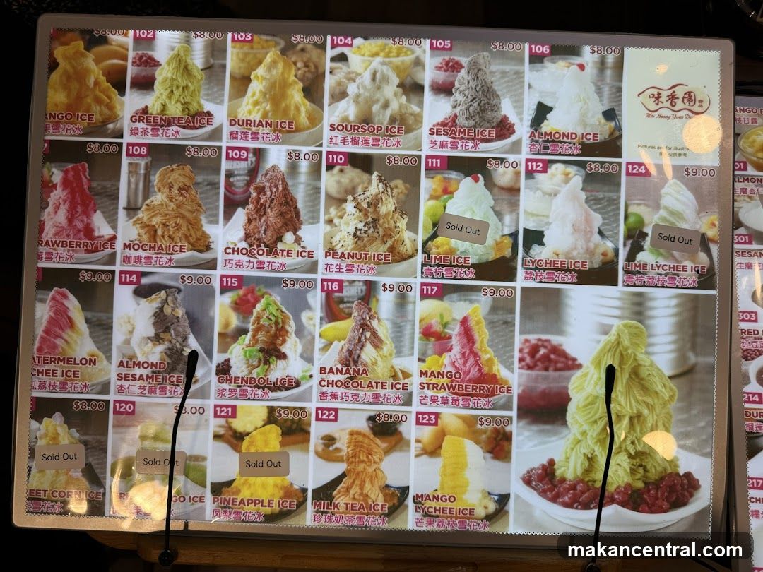 Dessert Menu