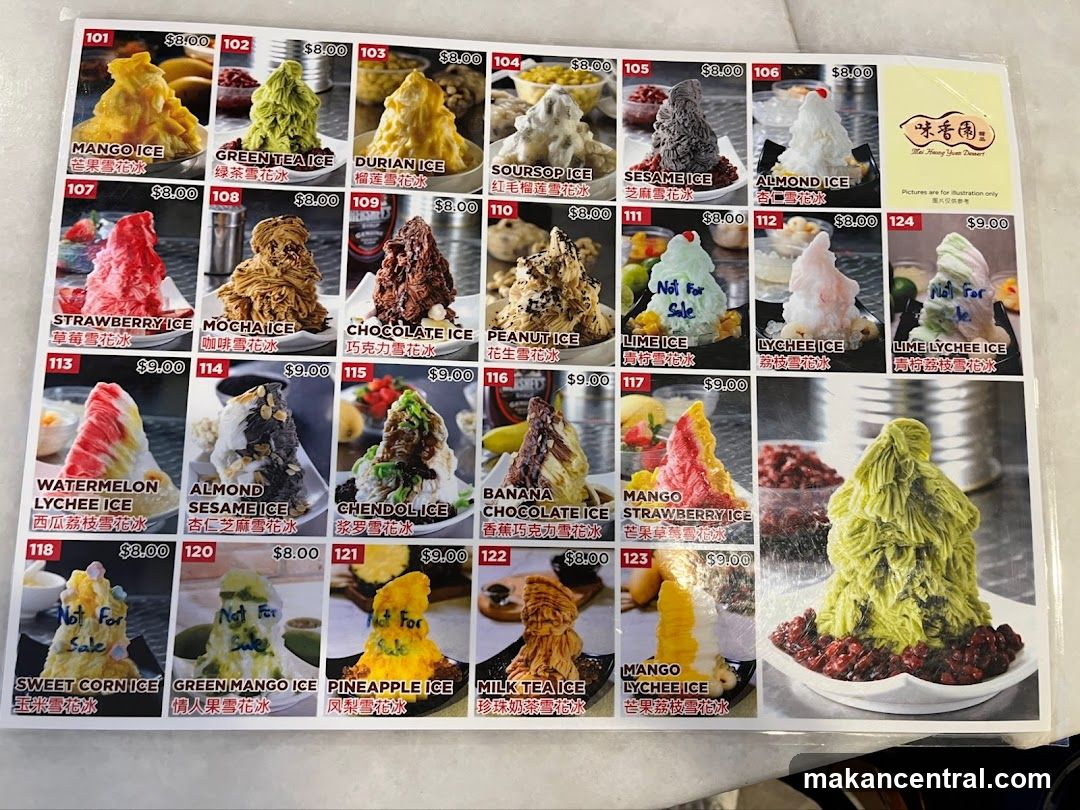 Dessert Menu