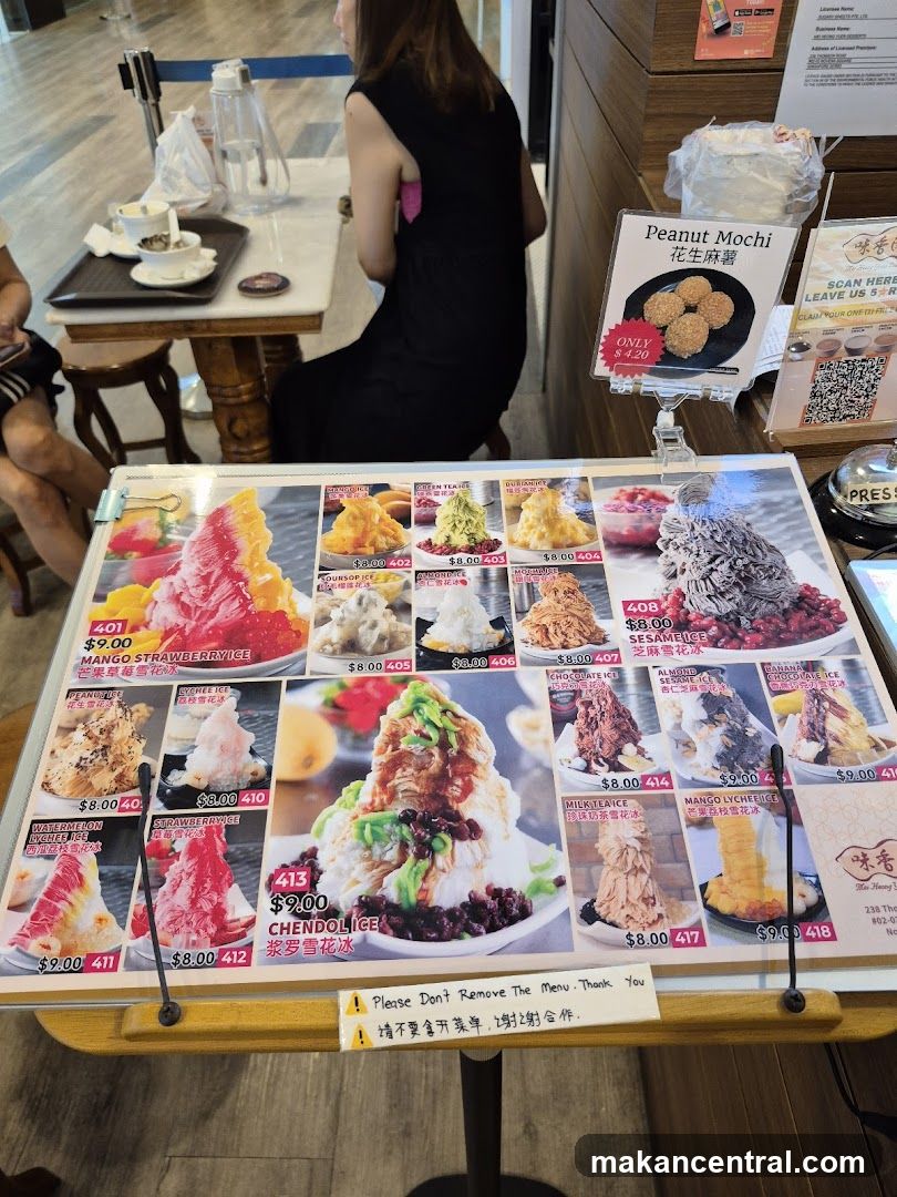 Dessert Menu