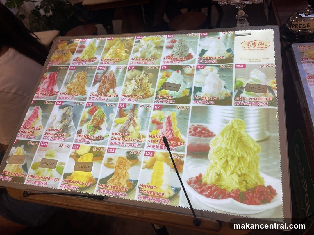Dessert Menu