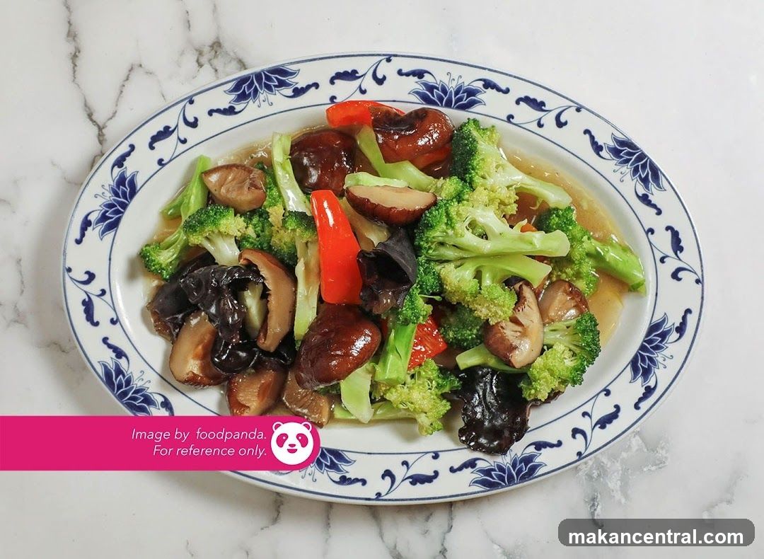 Stir-fried Broccoli and Mushrooms
