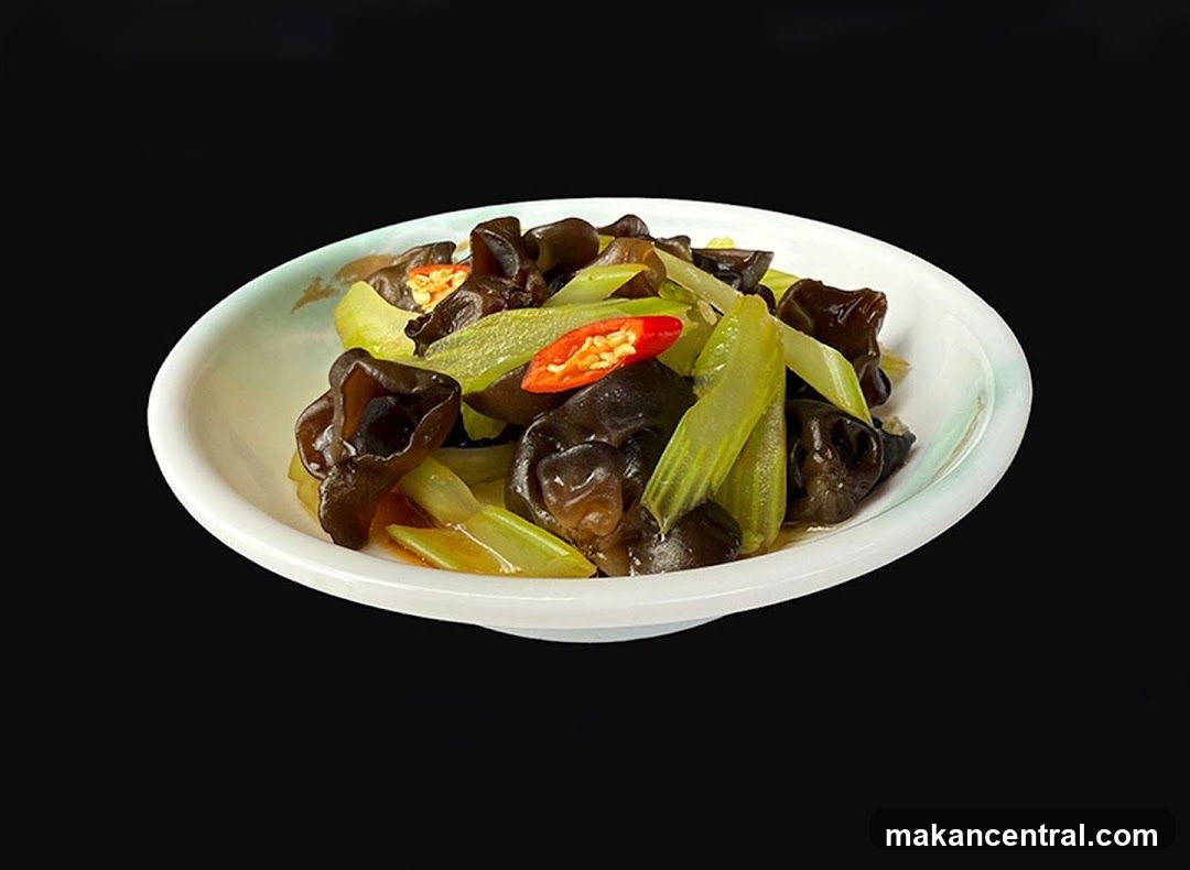 Wood Ear Mushroom and Celery Salad