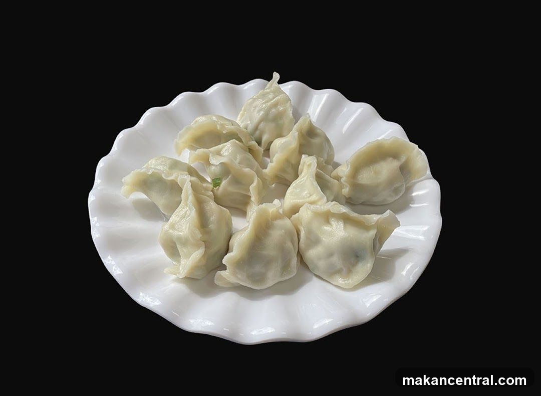 Dumplings on a Plate