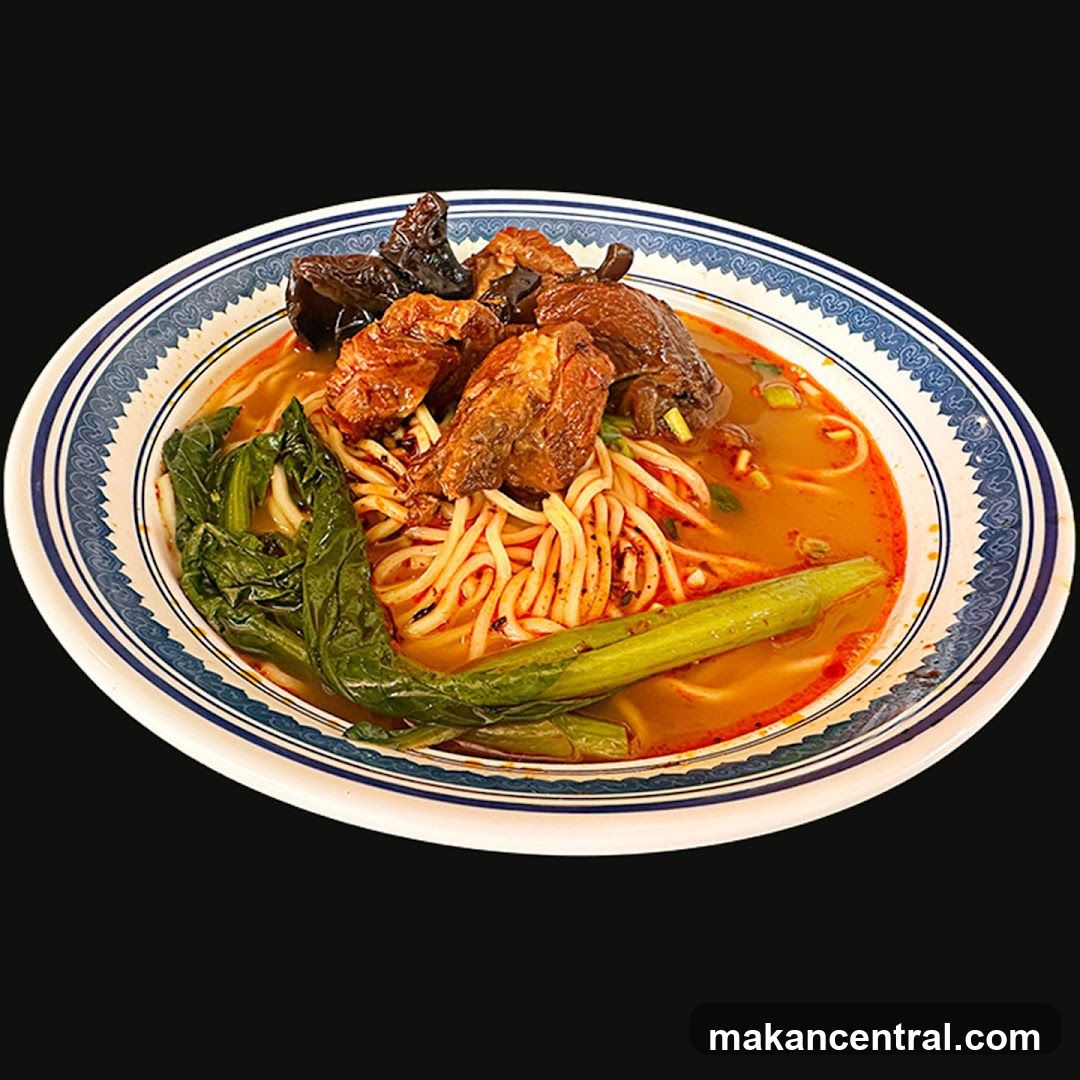 Noodle Soup with Meat and Vegetables