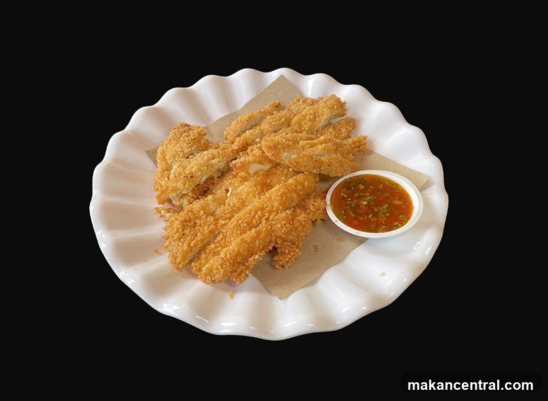 Fried Chicken Strips with Dipping Sauce