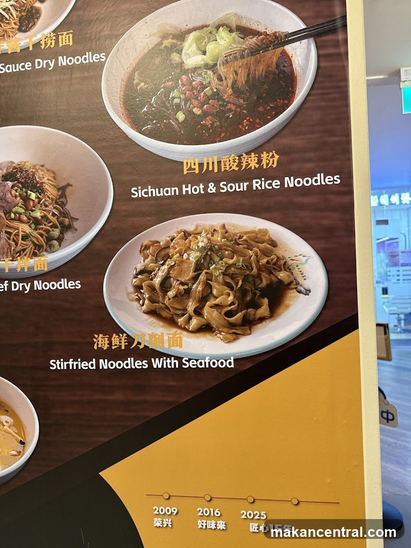 Noodle Menu