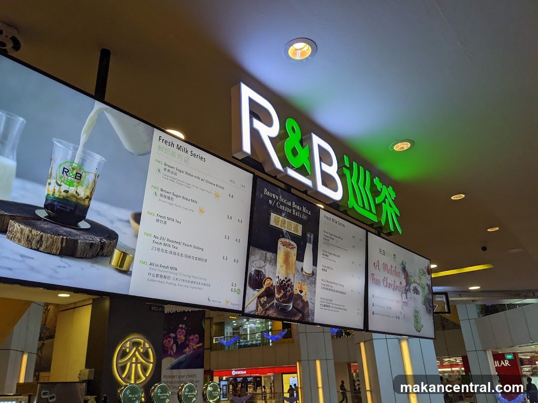R&B Tea Menu