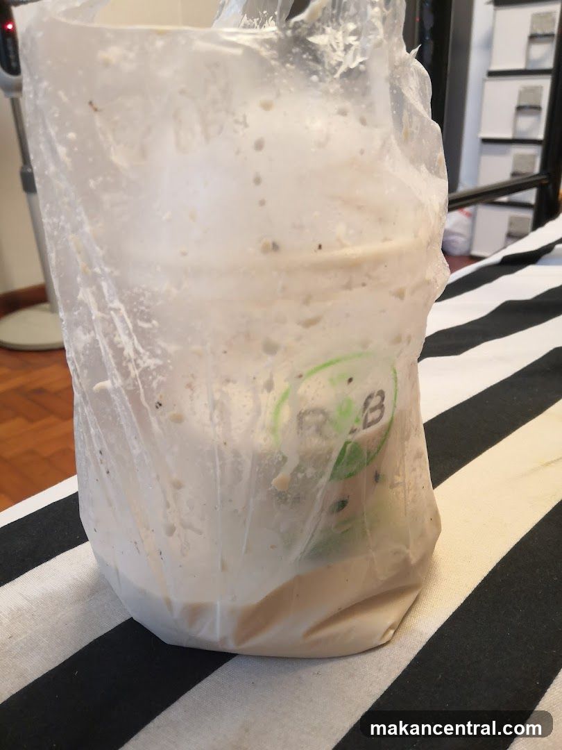 Food in a plastic bag