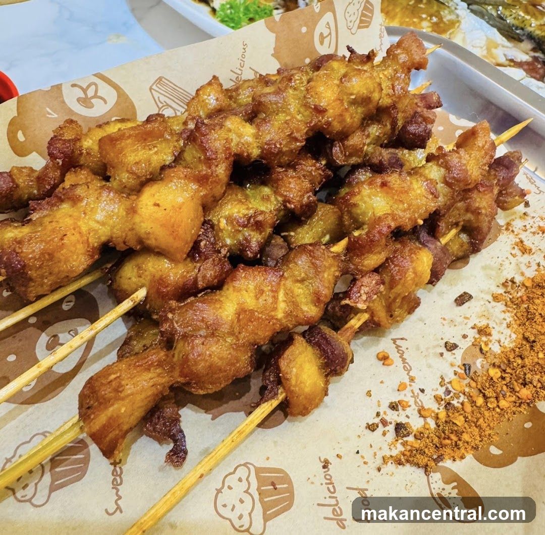 Meat Skewers with Seasoning