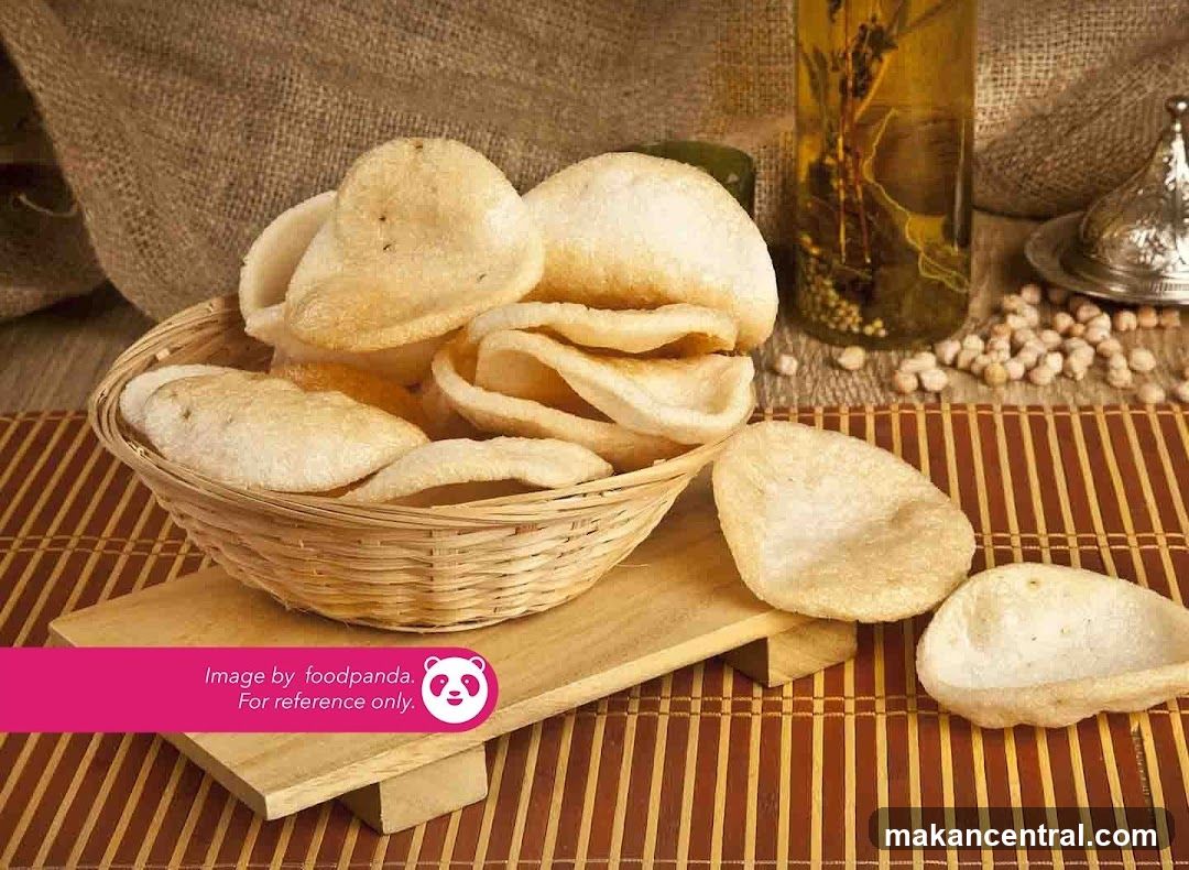 Prawn Crackers in a Basket