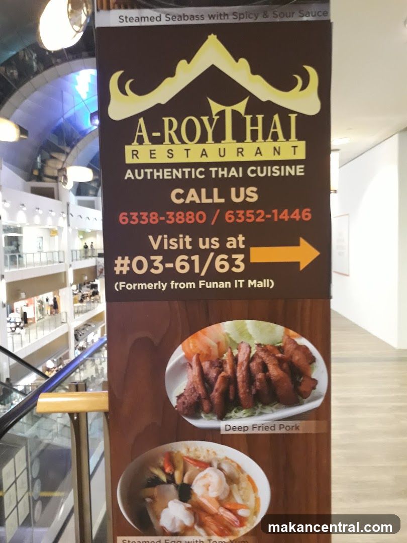 A-Roy Thai Restaurant Advertisement
