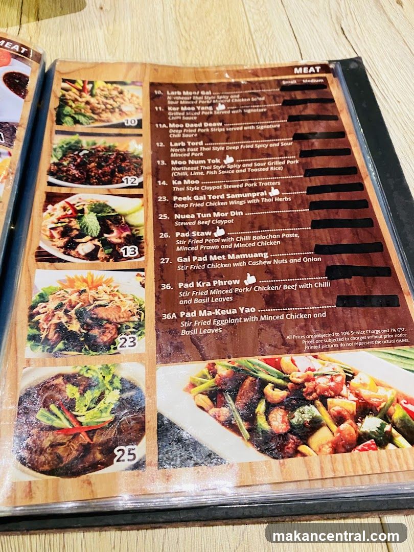 MEAT Menu