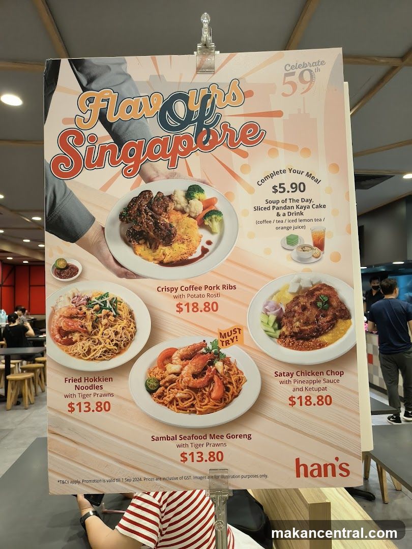Flavours of Singapore Menu