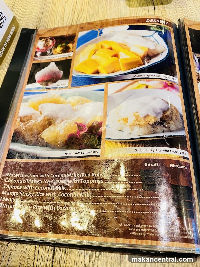 Dessert Menu