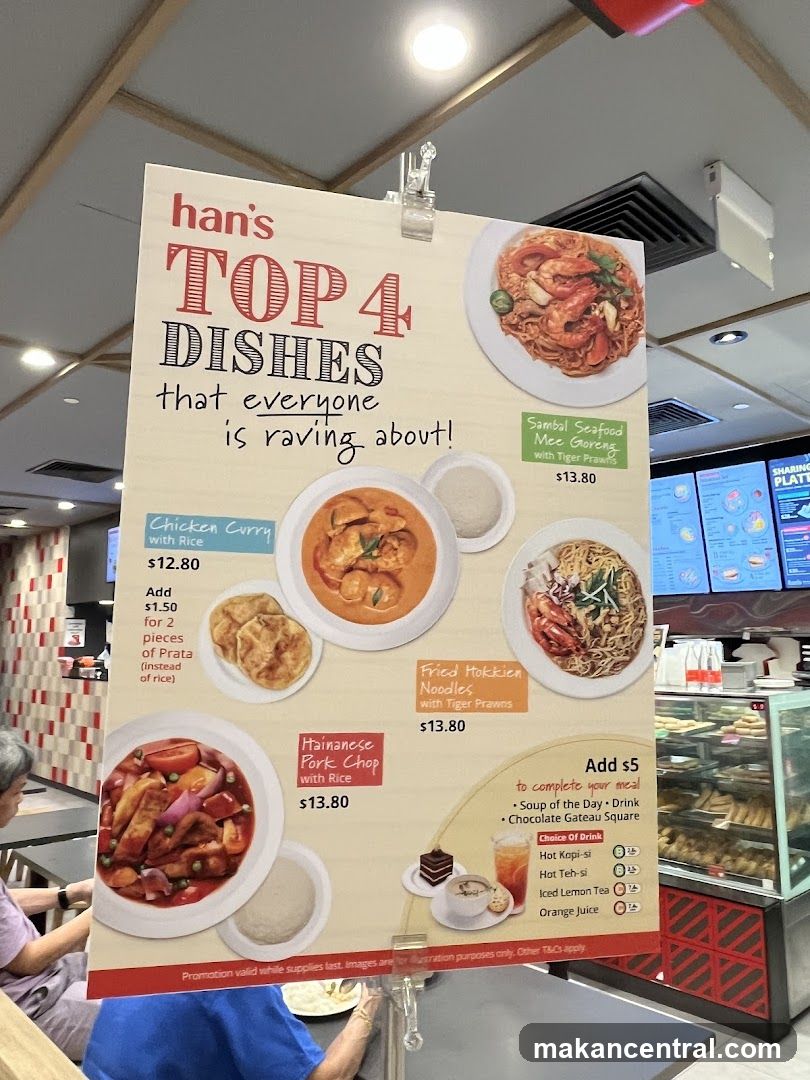 Han's Top 4 Dishes
