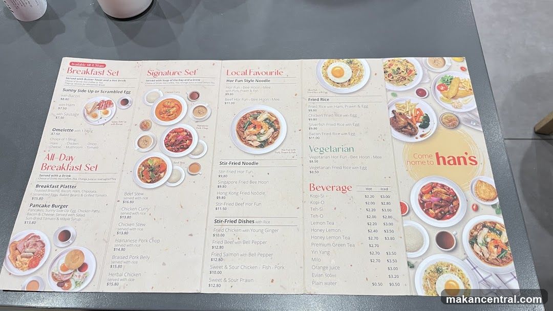 Han's Menu