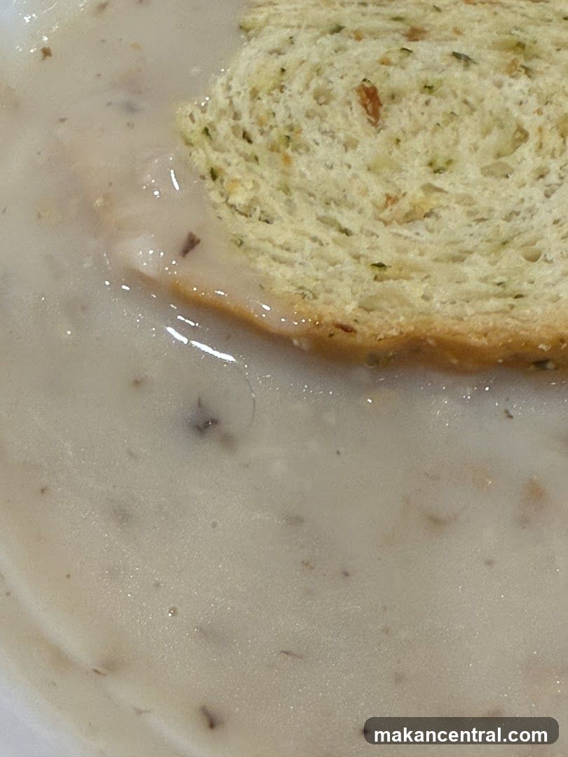 Creamy Soup with Bread