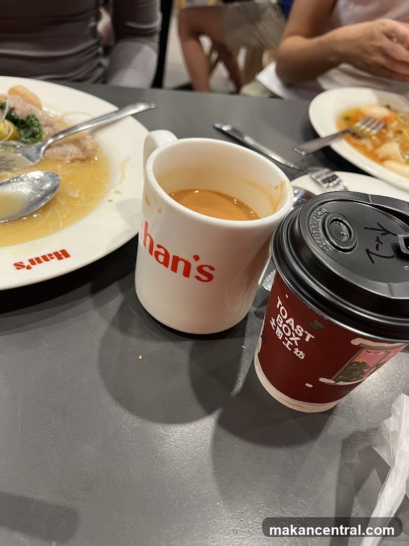 Table with drinks and food