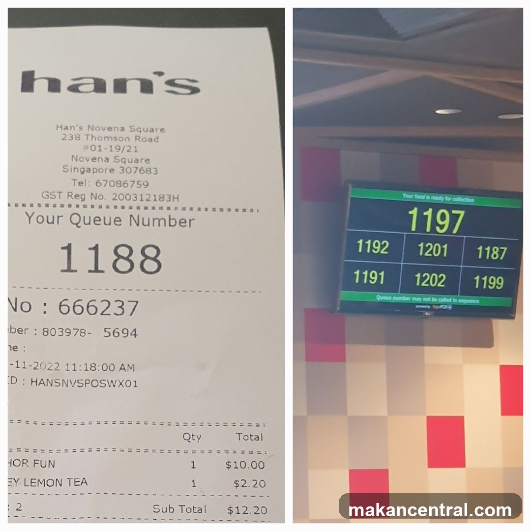 Han's Receipt and Queue Display