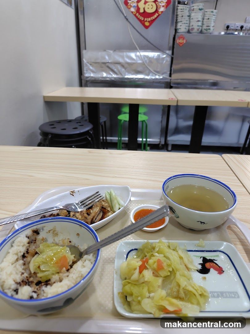 Meal Tray with Rice and Soup