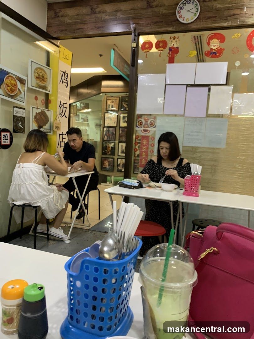 People eating at a restaurant