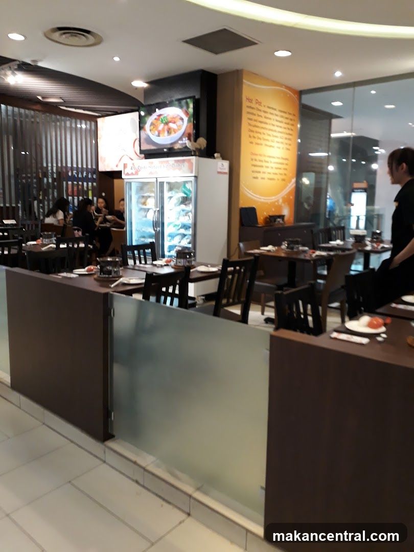 Restaurant Interior with Hot Pot Display