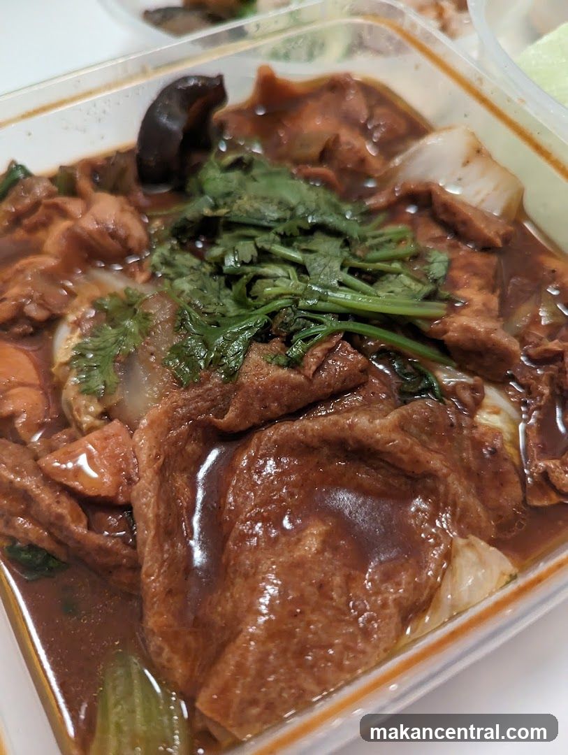 Braised Dish in Takeout Container