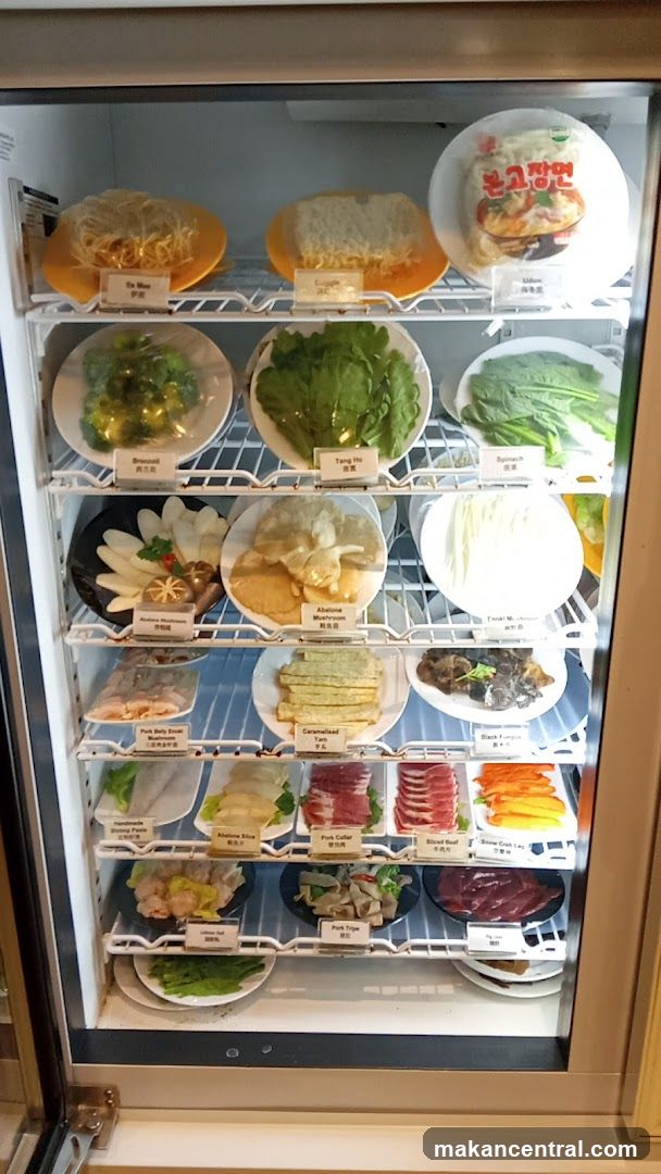 Refrigerator with Food Items