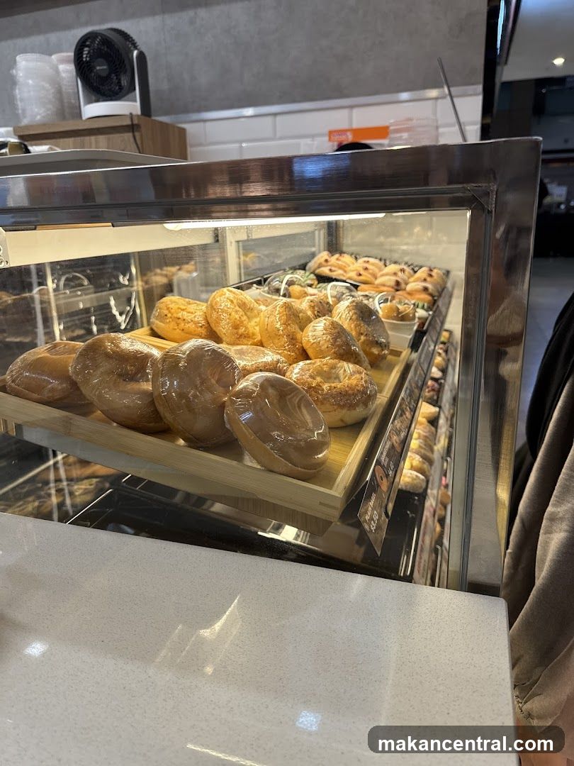 Bagels and Pastries Display