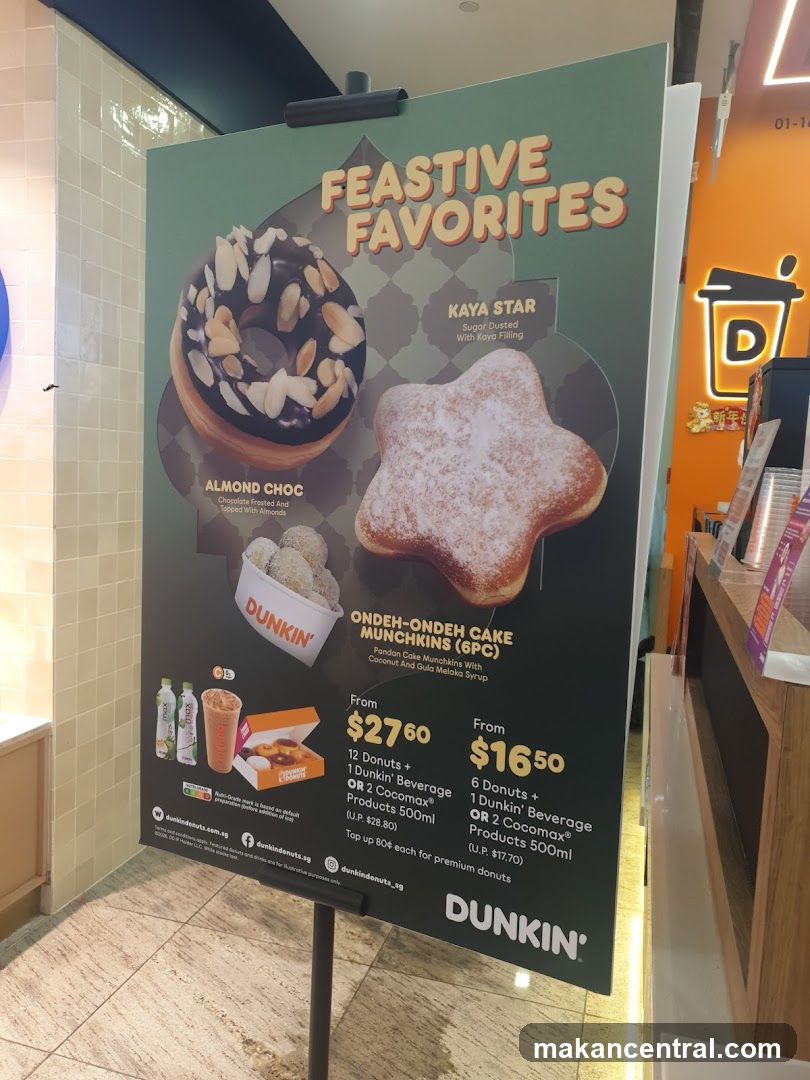 Dunkin' Festive Favorites Menu