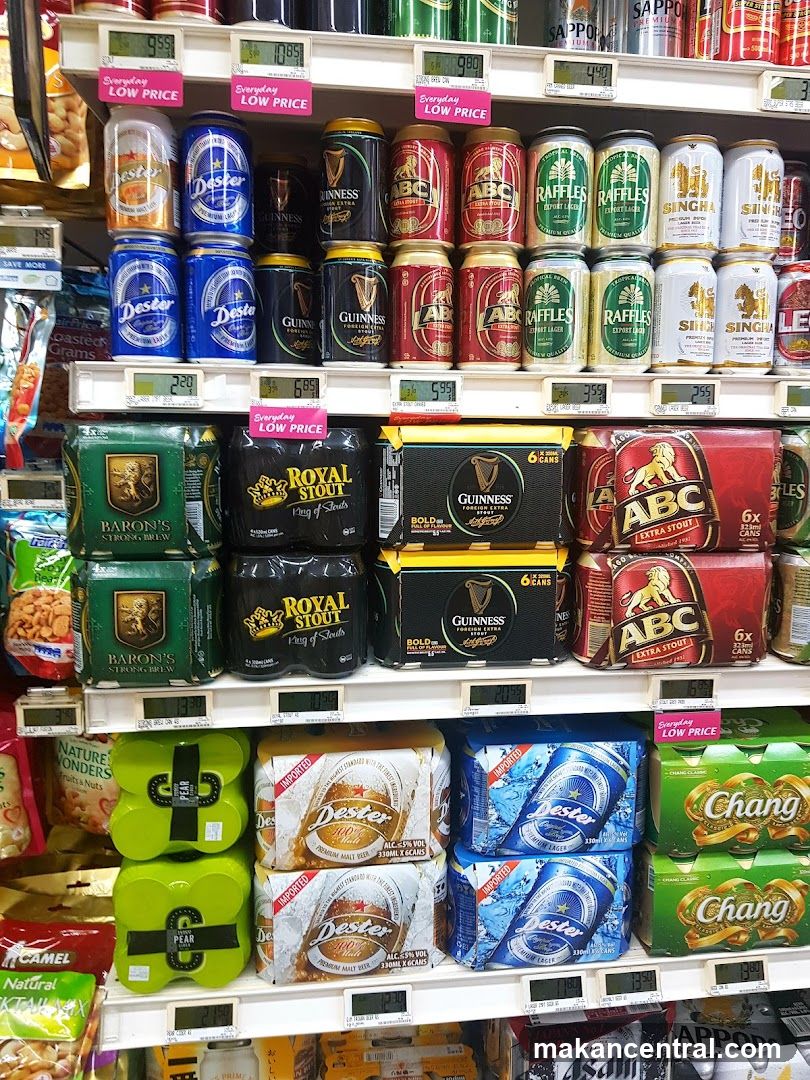 Beer aisle in a store