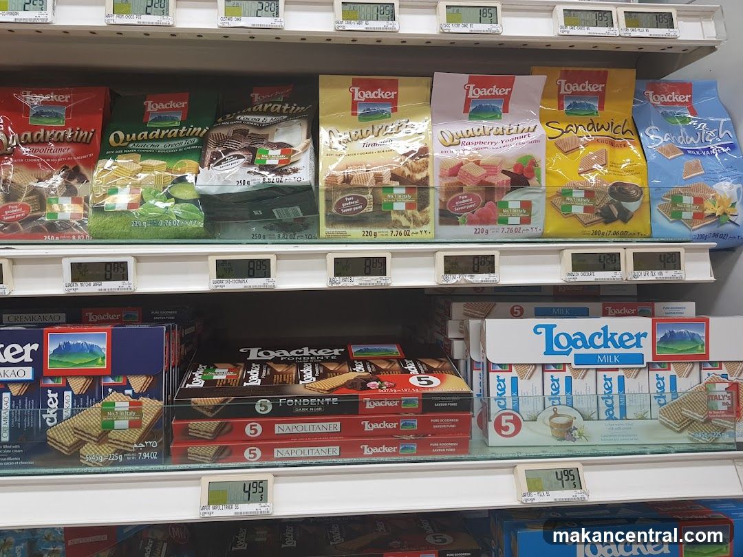 Loacker Wafers on Shelf