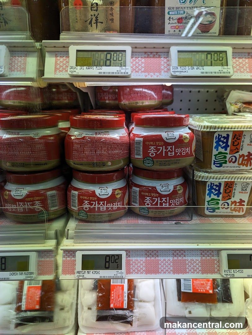 Assortment of Korean and Japanese Food Products