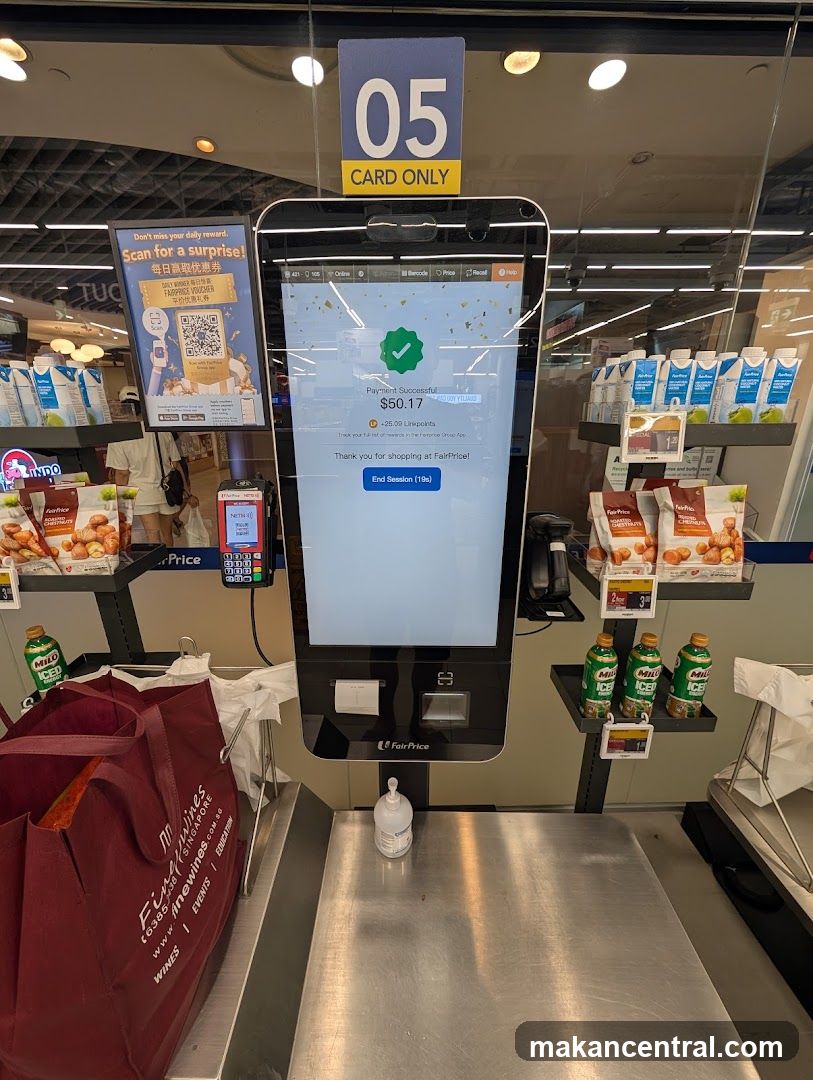 Self-checkout payment confirmation
