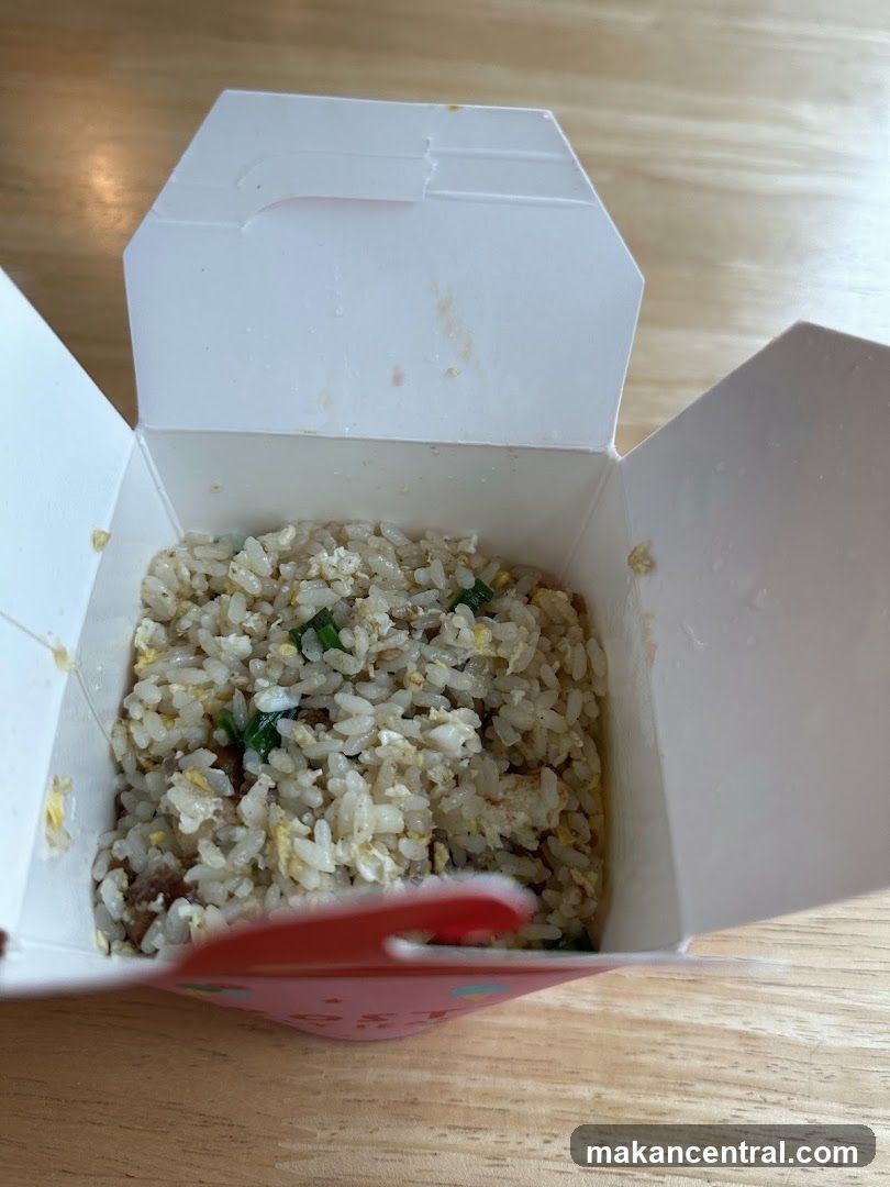 Fried Rice in Takeout Box