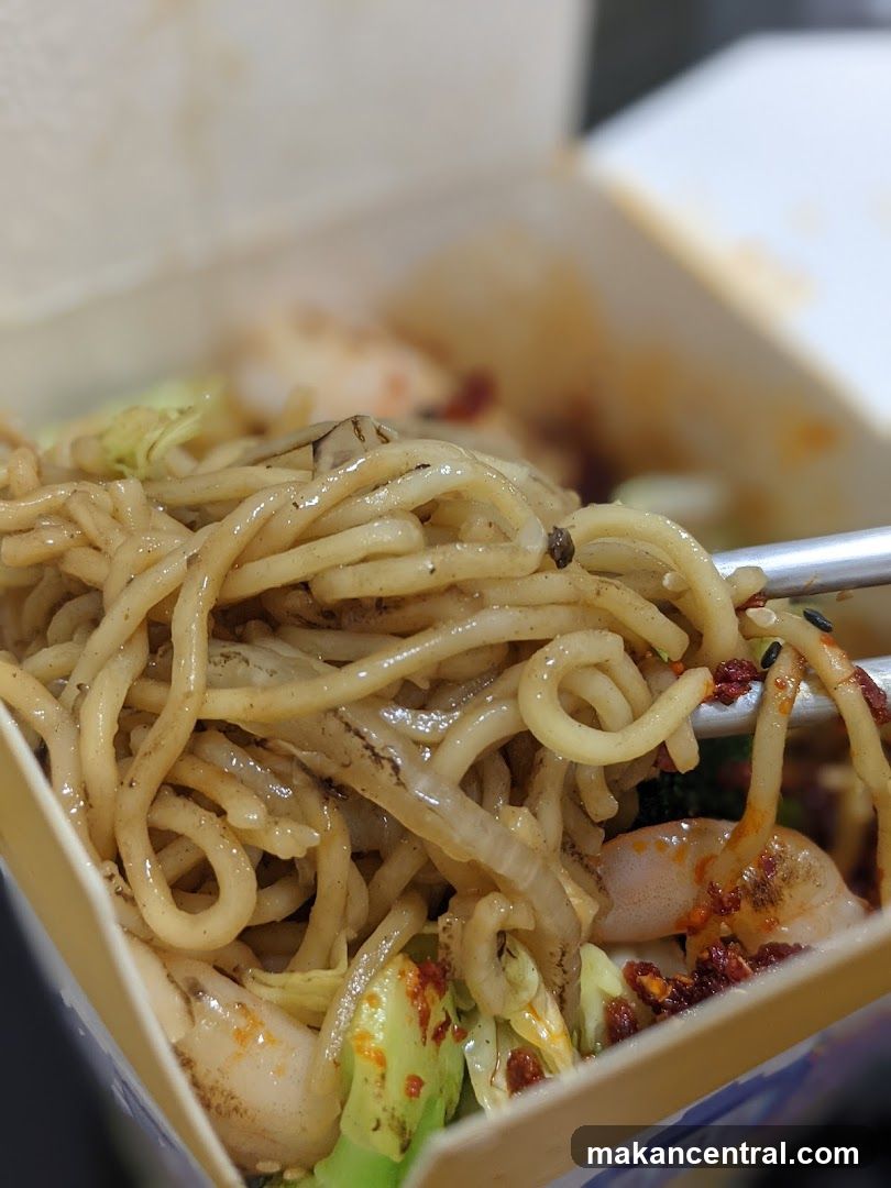 Noodles with Shrimp and Cabbage