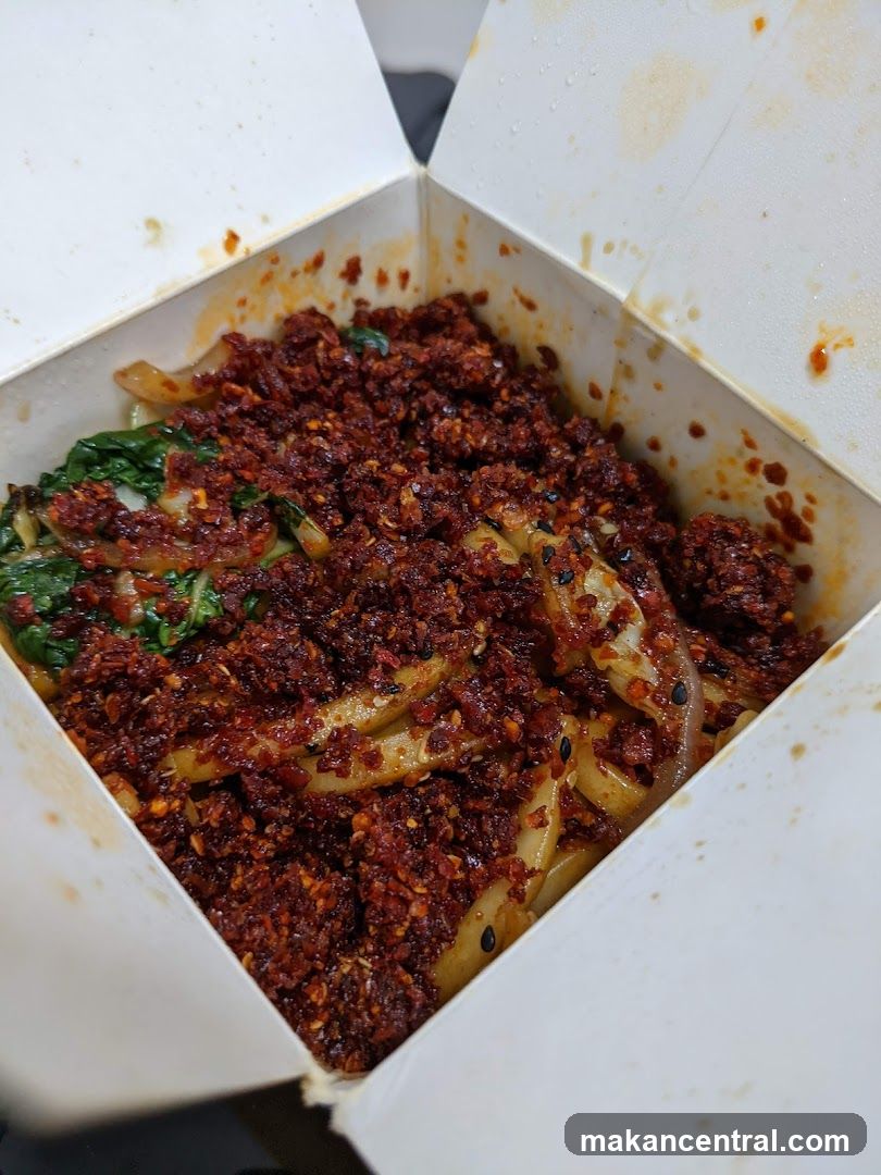 Spicy Noodles in Takeout Box