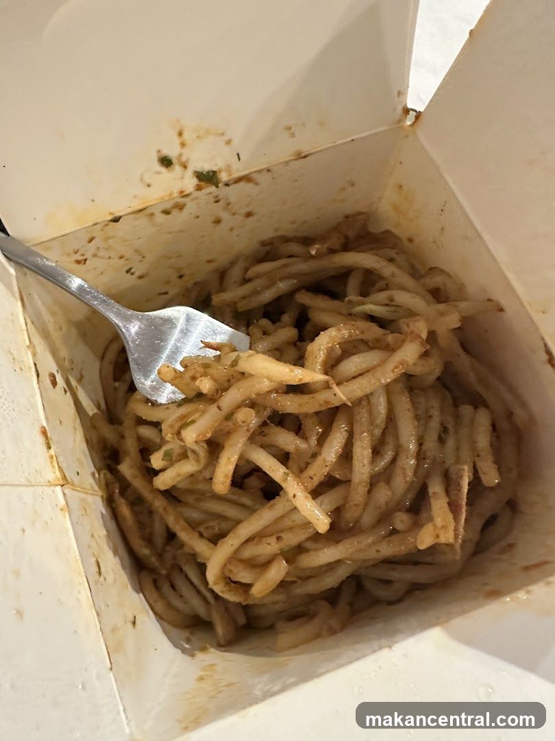 Noodles in Takeout Box