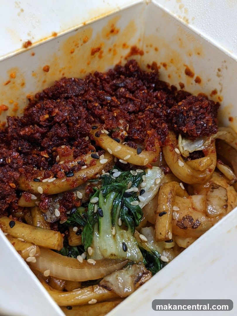 Spicy Noodles in Takeout Box