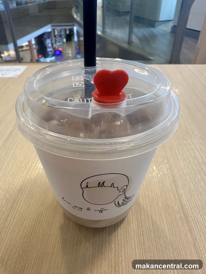 Iced Coffee with Heart Topper