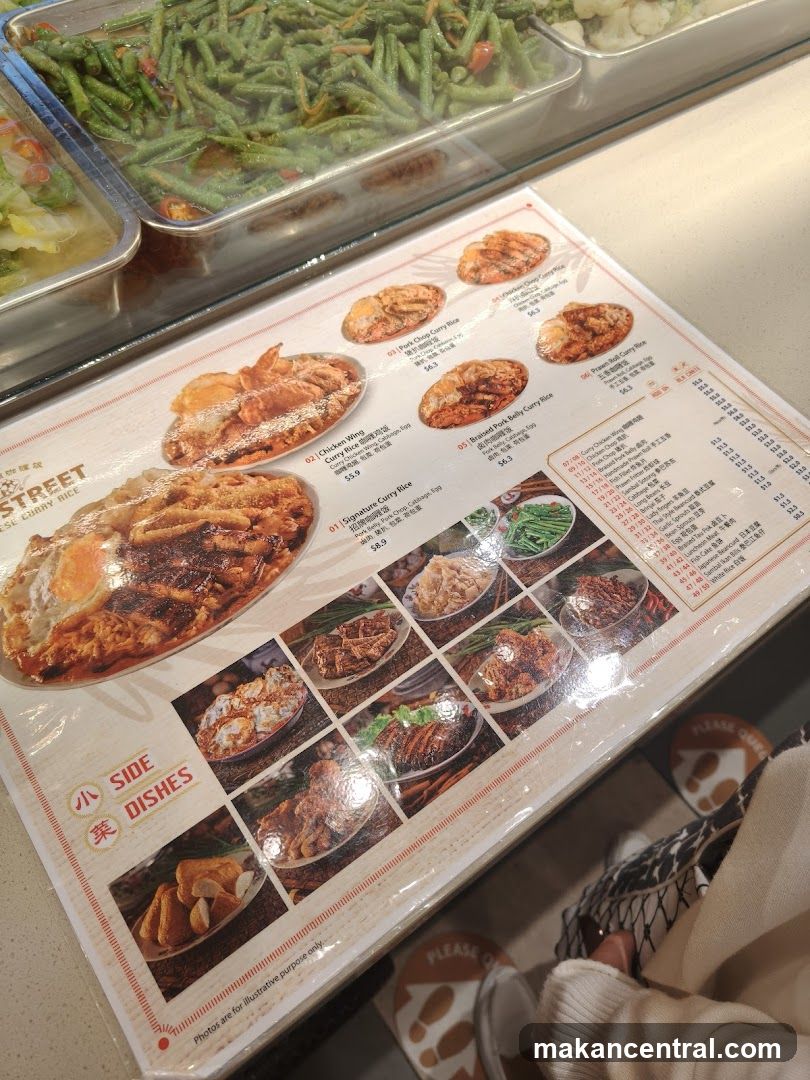 Street Chinese Curry Rice Menu