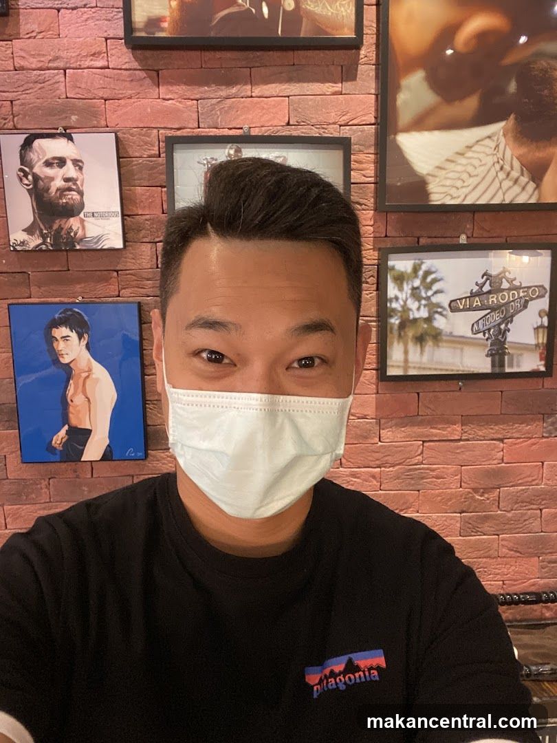 Man in Mask with Artwork