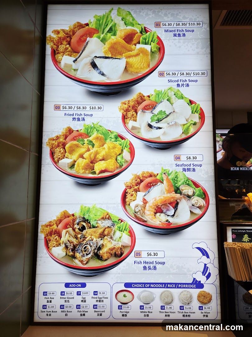 Fish Soup Menu