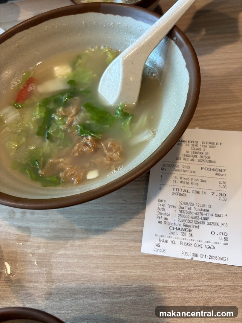 Fish Soup and Receipt