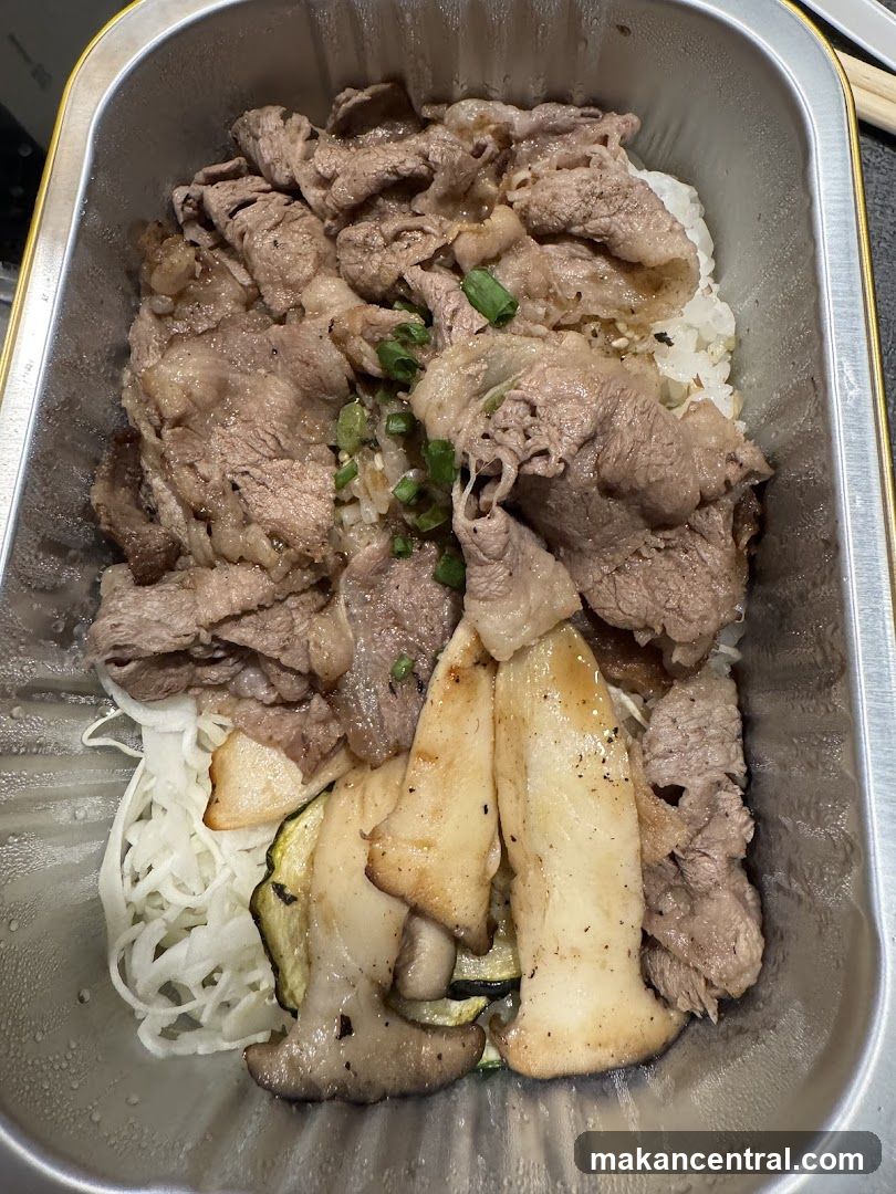 Beef and Mushroom Rice Bowl