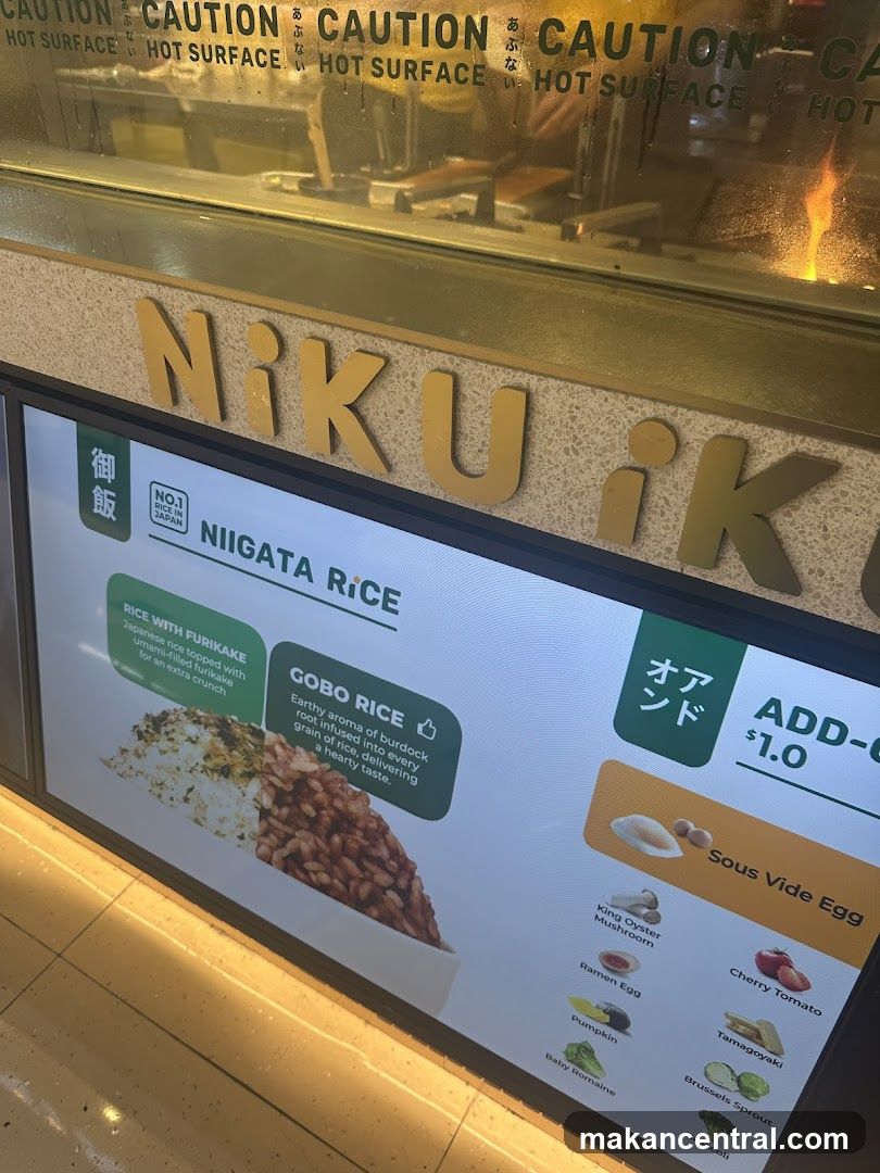 Niku Restaurant Menu