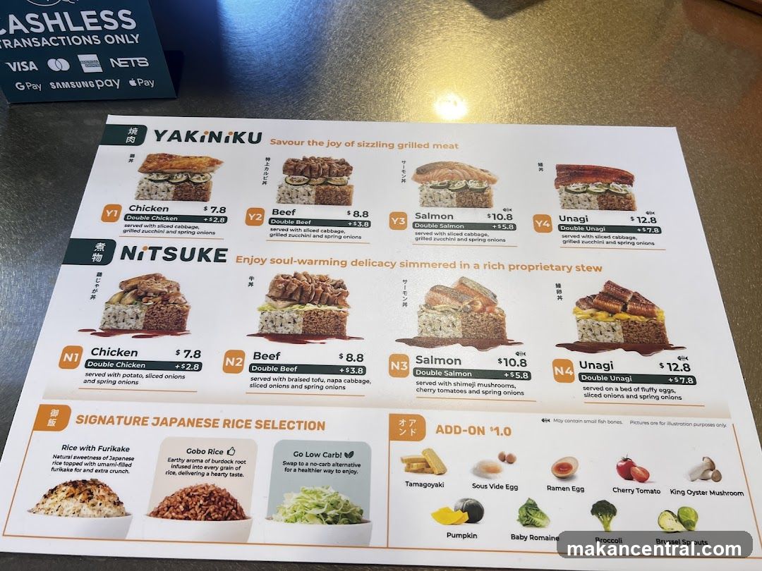 YAKINIKU & NITSUKE Menu