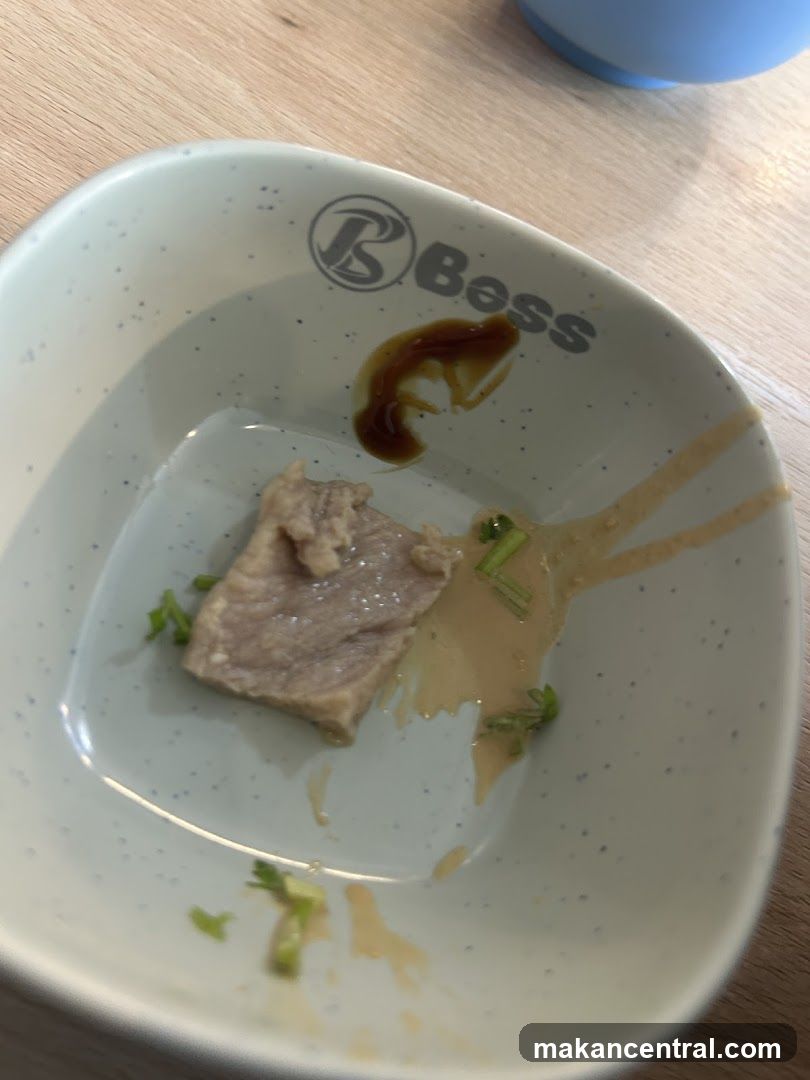 A piece of meat in a bowl
