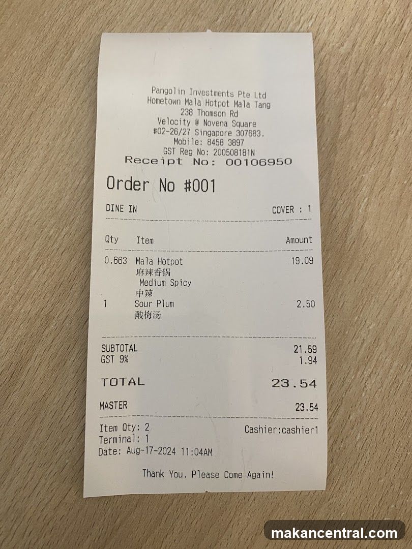 Receipt